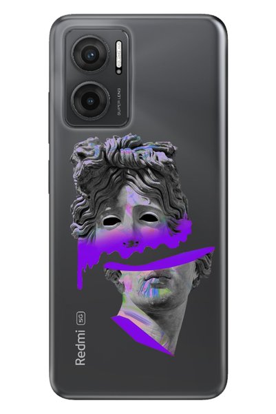 Cekuonline جراب Xiaomi Redmi Note 11e من السيليكون مقاس 0.4 ملم منحوت باللون ...