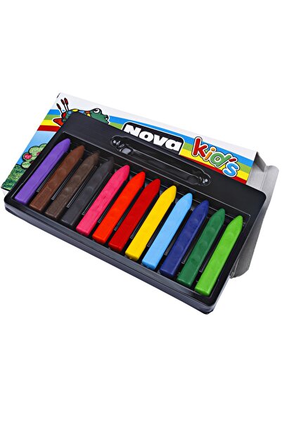 Nova Color Mum Boya Jumbo Üçgen Silinebilir 12 Renk