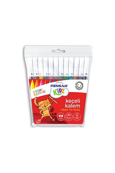 Pensan 12 Colors Kidz Crayons - Felted, 1 Pack 12 Pieces