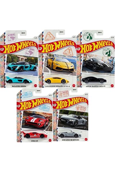HOT WHEELS 2022 Yeni - New Uluslar Arası Arabalar Serisi 5'li Set 1:64 Ölçek ...