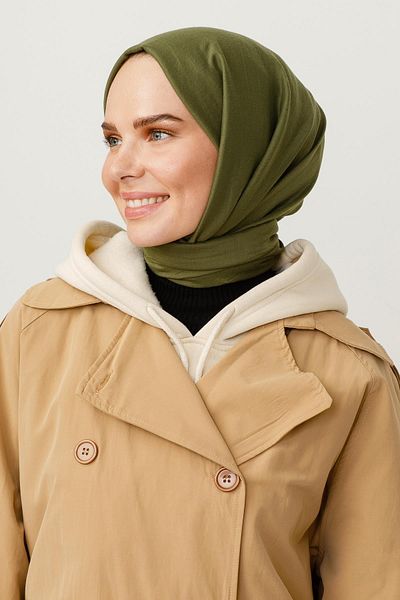 VALOR Khaki Cotton Kraş Shawl
