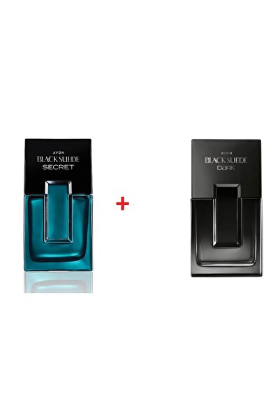 AVON Black Suede Secret 75 Ml Edt Erkek Parfüm + Black Suede Dark 75 Ml Edt E...