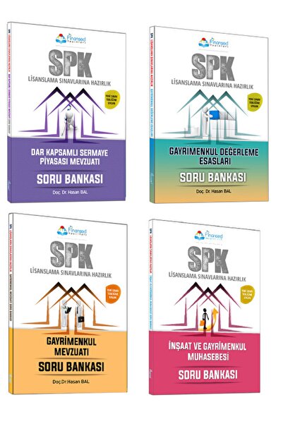Finansed Yayınları Spk Gayrimenkul Değerleme Soru Bankası 4lü Set