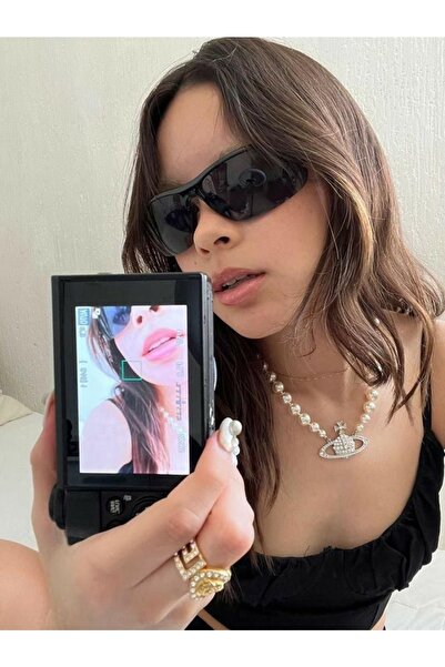 Goldmine Milenyum Y2k Unisex Tasarım Güneş Gözlüğü