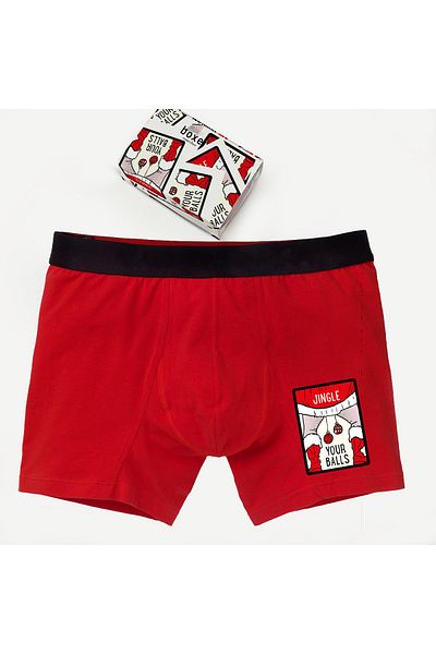 modacix Boxed Men's Christmas Gift Underwear - Cartoon Boxer