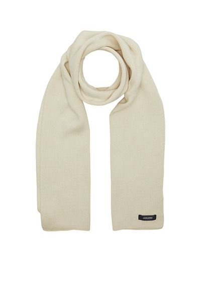 Jack & Jones Plain Cut Logo Detailed Scarf