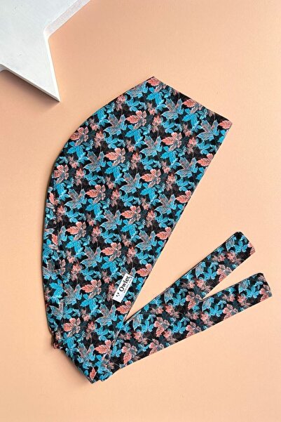 Owlet Medikal Çınar Yaprakları Desenli Cerrahi Tesettür Bone