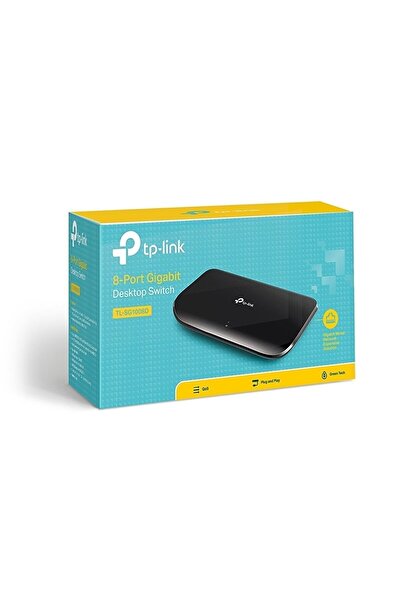 TP-LINK Tl-sg1008d 8 Port 10/100/1000 Mbps Switch Plastik Kasa