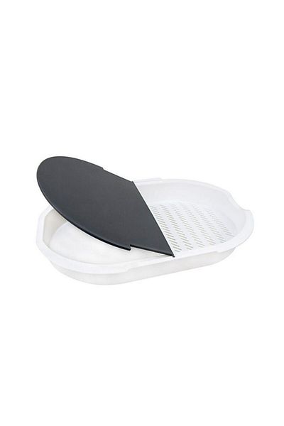 Dükkanönü Plastic Cutting Board Chopping Board with Strainer and Chamber Picnic Salad Set Board
