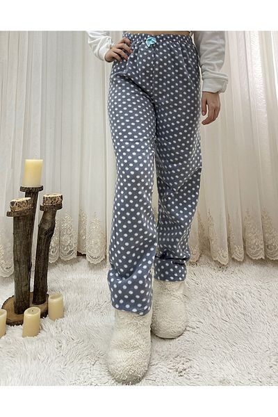 Ladytime Pocketless Winter Fleece Women's Pajama Bottom Single Bottom Je27