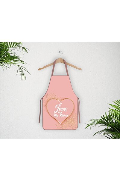 Limon Soft Dijital Baskılı Sıvı Geçirmez Mutfak Önlüğü Pinklove