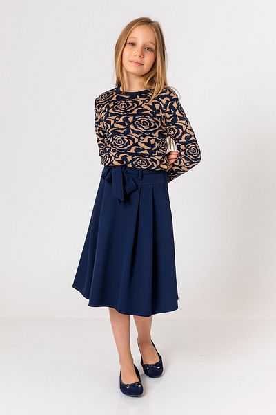 incity Girl's Floral Detailed Knitwear Sweater