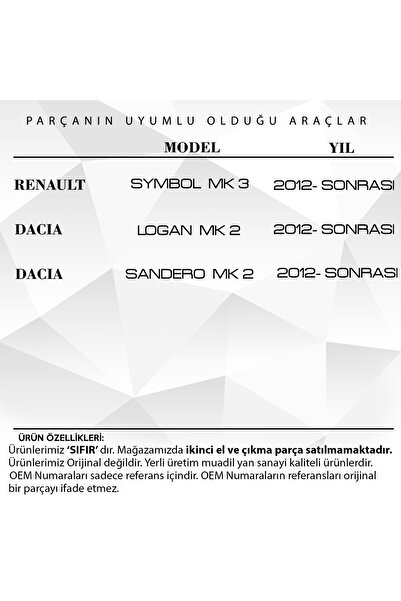 ALPHA AUTO PART Clio, Symbol, Dacia Sandero, Logan Için Ayna Sinyali Beyaz Sağ-sol Set