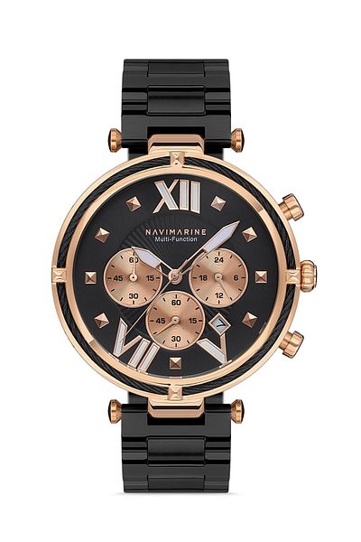Navimarine Nvm32-r 30 Mt Water Resistant Steel Cord Anti-Tarnish Internal Functions Active Wristwatch