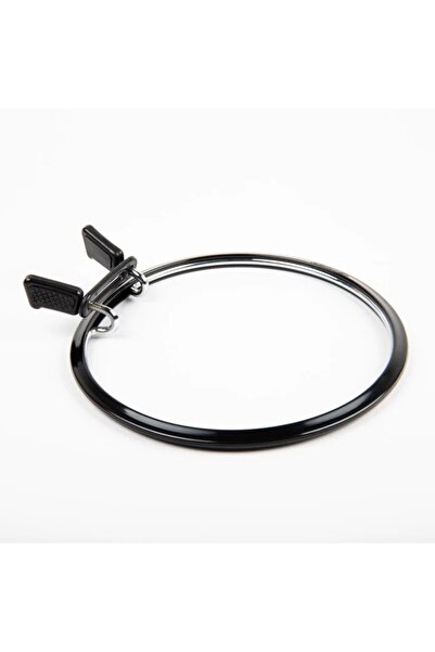 tuhafiyecimiz 3 Boy Metal Kasnak Seti Siyah Renk - Küçük Orta Büyük Metal Nak...