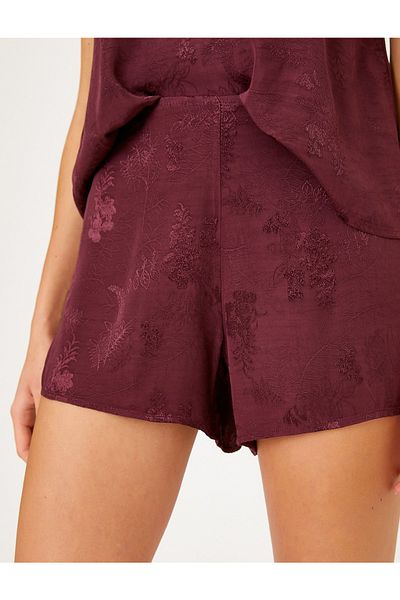 Koton Pantaloni scurți din satin Jacquard