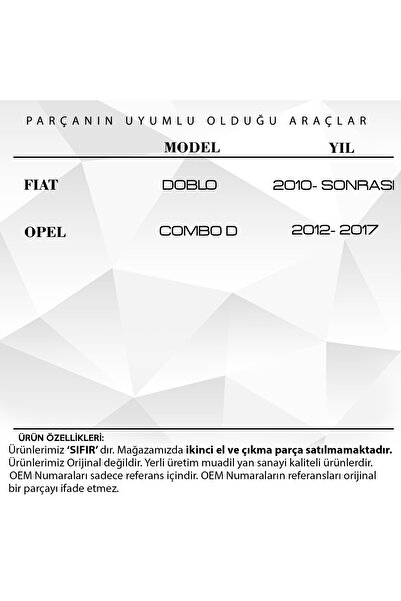 ALPHA AUTO PART Fiat Doblo, Combo D Için Ayna Sinyali Beyaz Sağ-sol Set