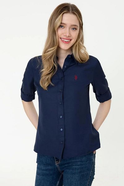 U.S. Polo Assn. Тъмносиня дамска риза