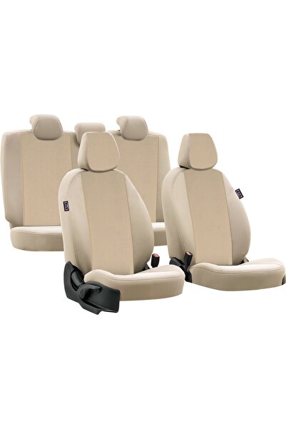 Bod Opel Corsa B Car Seat Cover 1995-2000-Cream Vehicle Specific