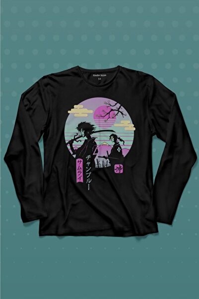 Kendim Seçtim Samurai Chillhop Samurai Japanska chill majica sa dugim rukavim...