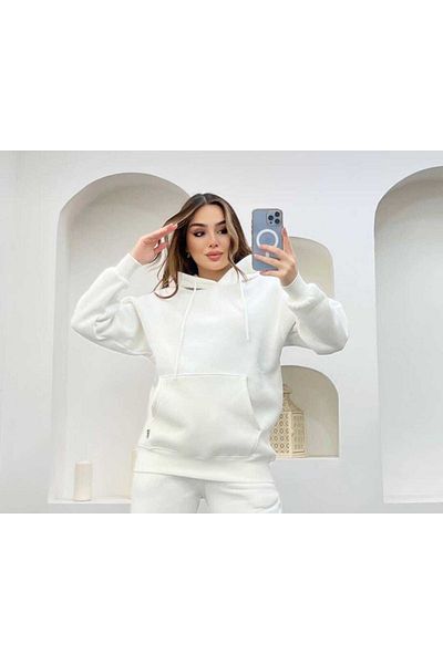 FATELLA Unisex Two Thread Front Closed Hooded Pocket 29 October 19 May 10 November Plain Basic Sweatshirt