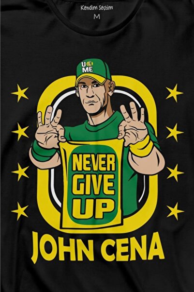 Kendim Seçtim John Cena Wwe Logo Ποτέ μην εγκαταλείπετε μακρυμάνικο μπλουζάκι αμερικανικής πάλης με στάμπα