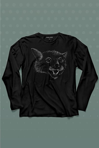 Kendim Seçtim Silueta hrčka i veverice, majica dugih rukava Štampano T-shirt