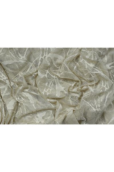 AKÇA TEKSTİL Marble Model Mink Color Single Wing Ready-made Planted Pleated Background Curtain 300*260 Cm