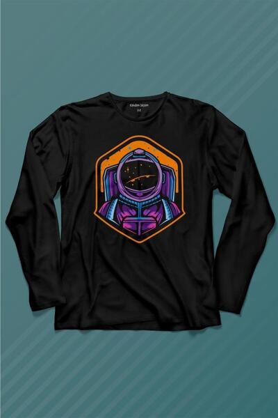 Kendim Seçtim Solana Sol Astronaut Kripto Kovanica Logo Majica Dugih Rukava Š...