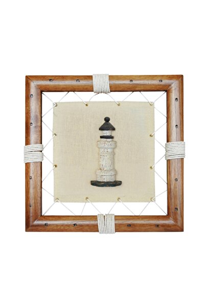 SomayStore Dekoratif Duvar Panosu Ahşap Çerçeveli. 25x25 Cm.