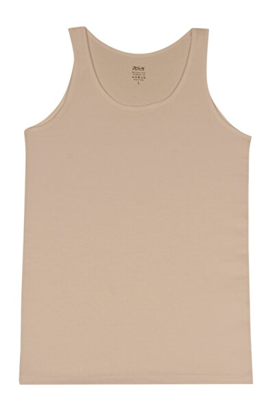 BSM 2-Piece Women's Nude Cotton Camisole Thick Strap Tank Top