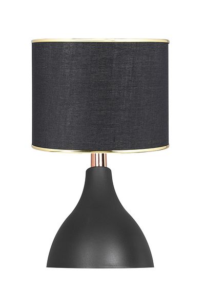 EvLight Arel Lampshade Black Base Black Hat Table Lamp