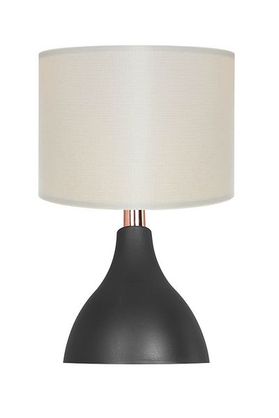 EvLight Arel Lampshade Black Leg White Hat Table Lamp