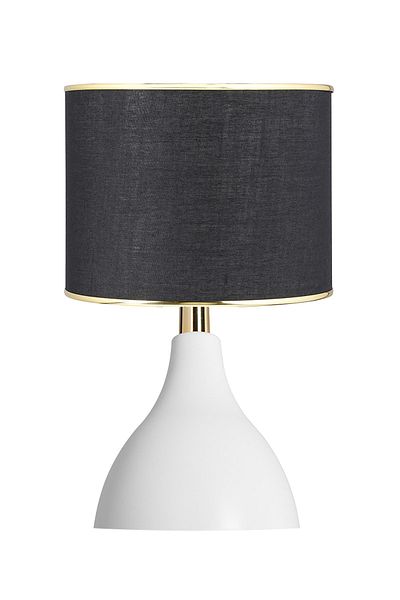 EvLight Arel Lampshade White Leg Black Hat Lampshade