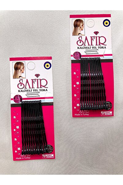 Cosmic Star 24'lü Siyah Kaliteli Tel Saç Tokası Seti