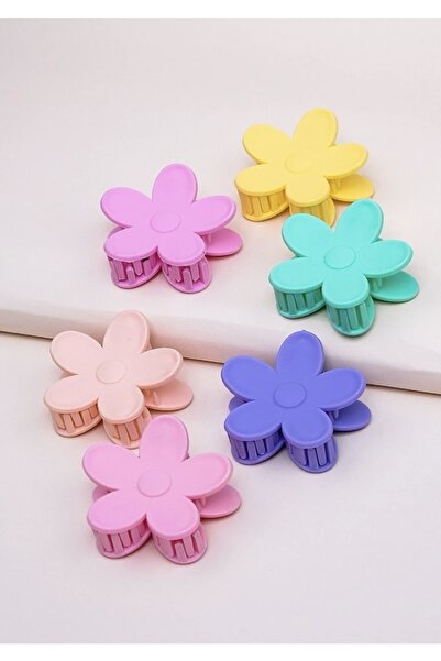 MAKSESUAR مجموعة نسائية مكونة من 6 إبزيم مزلاج ديزي ملون