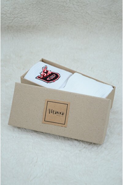 mottomia Set special de Ziua Îndrăgostiților de două șosete sportive unisex d...