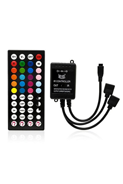 OEM Rgb Şerit Müziğe Duyarlı Led Kontrol Kit 44 Tuşlu Kumanda