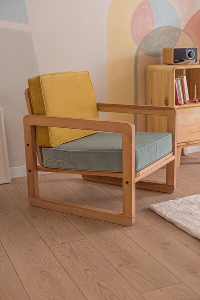 Quppa Home 'dan Masif Kayın Ağacı El Işçiliği Iskandinav Koltuk - Qp-dz-650