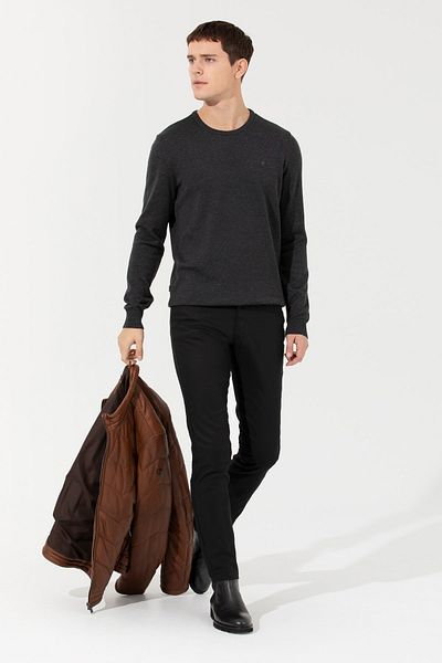 Pierre Cardin Men's Anthracite Melange Sweater