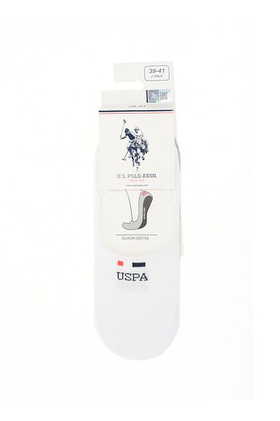 U.S. Polo Assn. Șosete albi pentru bărbați, cu ajustare normală A081sz013.p03.earl