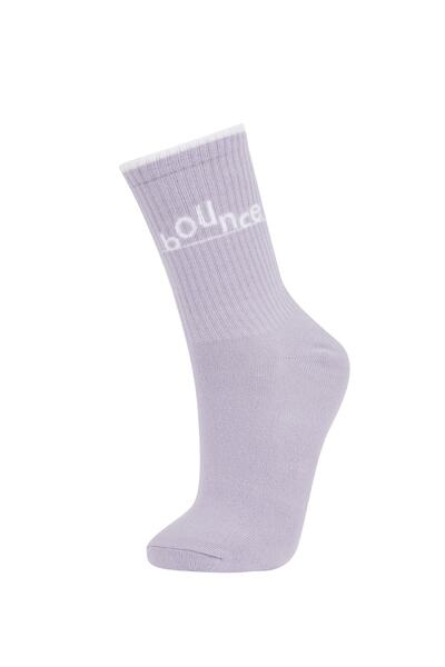 DeFacto Kadın 3'lü Pamuklu Uzun Çorap