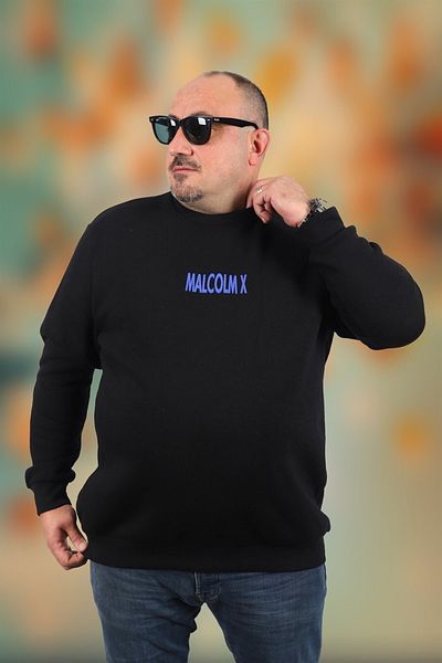 MocGrande Ανδρικό φούτερ Malcolmx 22735 Μαύρο σε μεγάλο μέγεθος