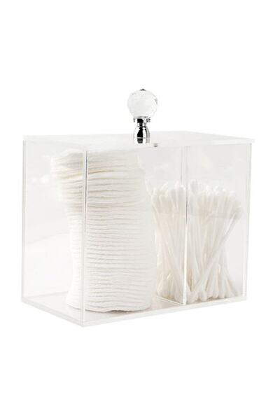 Beauty InsideOut Şeffaf Pamukluk Ve Kulak Çubuğu Kutusu