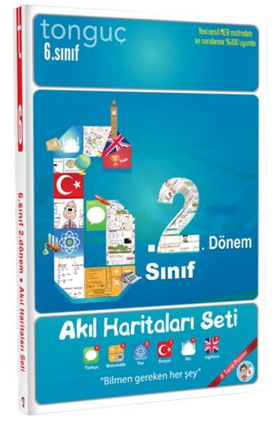 Tonguç Yayınları Tonguç 6. Sınıf 2. Dönem Akıl Haritaları Seti