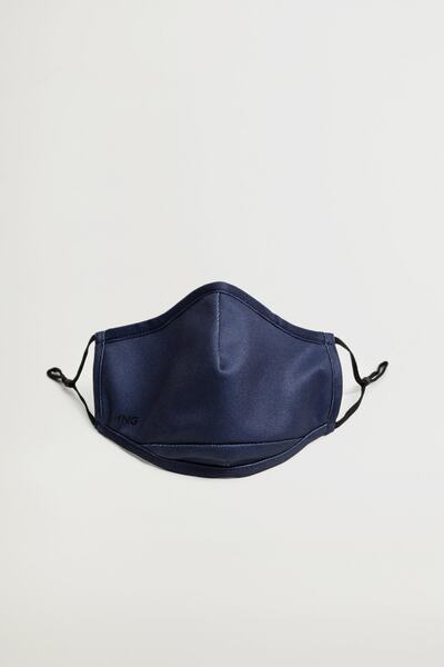 MANGO Man Erkek Lacivert Yüz Maskesi