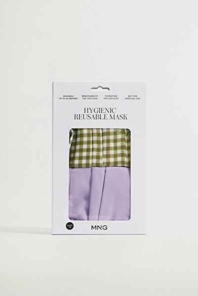 MANGO Woman Kadın Lila Yüz Maskesi