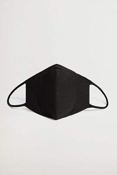 MANGO Woman Kadın Siyah Yüz Maskesi