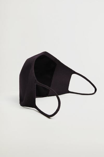 MANGO Man Erkek Gri Yüz Maskesi