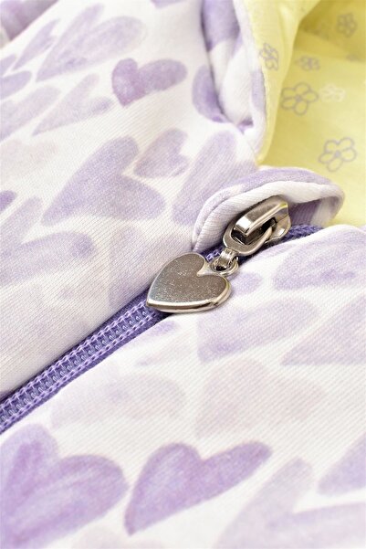 Biorganic Baby Girl Zippered Vest Lilac 61455